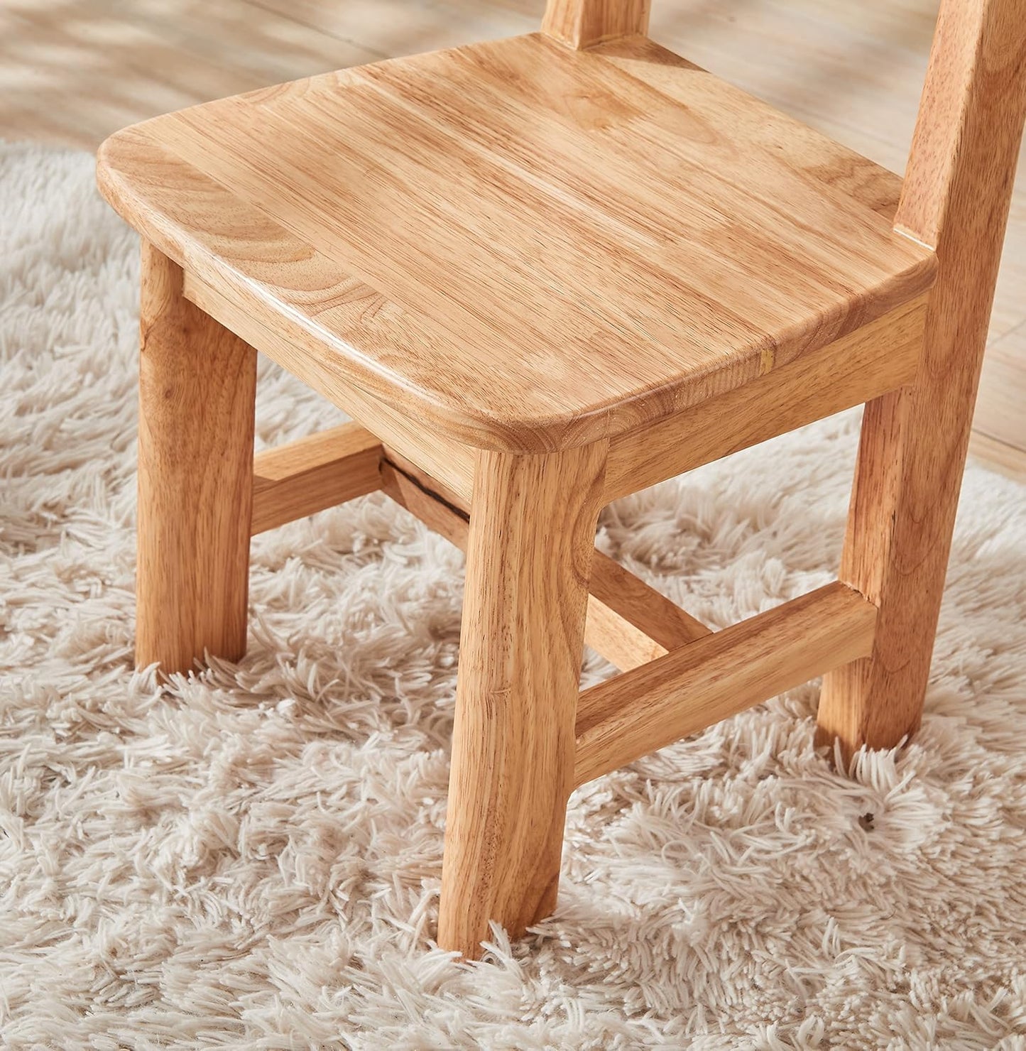 Rubber Wood Childrens Wooden Chair,Premium Wooden Nursery Furniture-Kid-Friendly,Solid Wood Kids Bedroom Furniture for Small Room