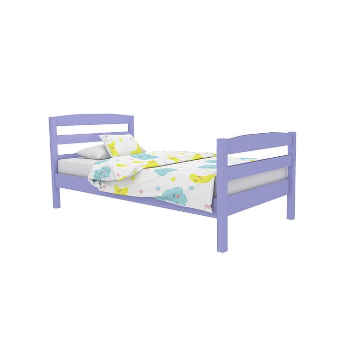 The Lavender Dream: Classic Pastel Purple Slat Bed for Kids