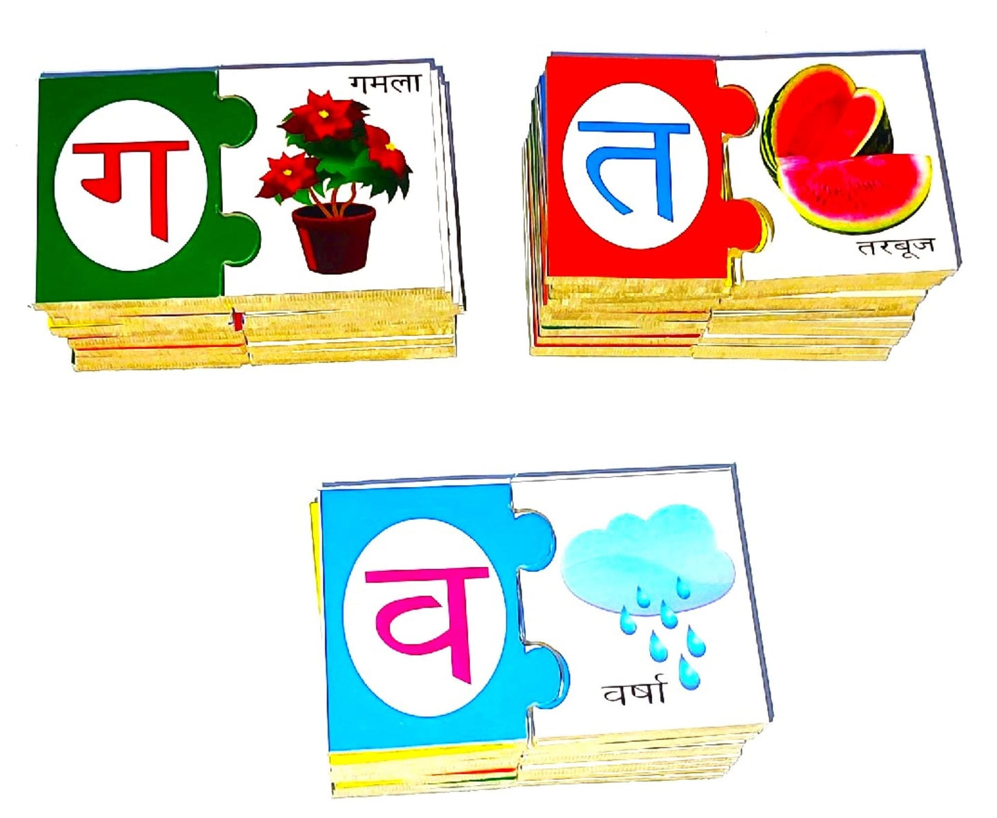 Hindi Consonants (Vyanjan) Learning Set | Montessori Hindi Alphabet Toy for Kids