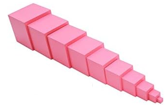 Montessori Wonderfully Sensorial Teaching Toys for Children- Montessori Small Pink Tower