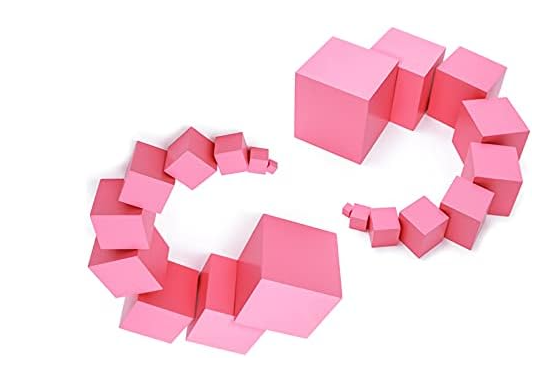 Montessori Wonderfully Sensorial Teaching Toys for Children- Montessori Small Pink Tower