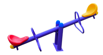 METAL SEE SAW    ITEM SIZE  PIPE OD  L185 x B46 x H65 cm  3.5 Inch (89 mm