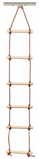 WOODEN LADDER (6 RUNGS)