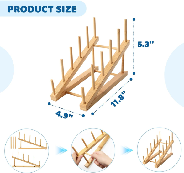 2 PCS Bookshelf For Kids Room, Toddler Bookshelf, Mini Bookshelf, Desktop Shelf,Wooden Kids Book Shelf Organize Storage Rack For Living Room, Bedroom