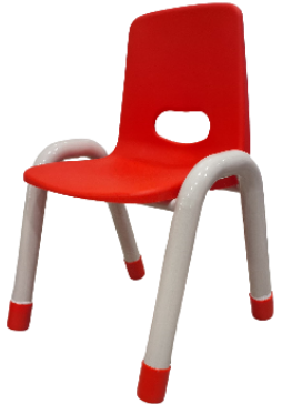 Plastic Chair with Iron Legs