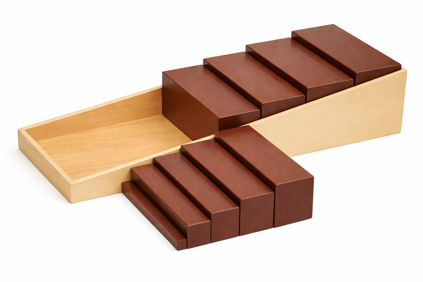 Brwon Board Staircase -Montessori Broad Stair
