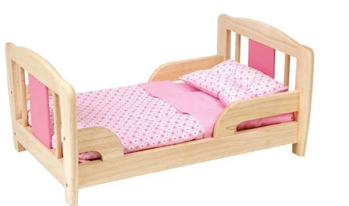 Wooden Doll Bed for Kids