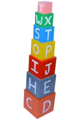 ABC Hollow Tower – Alphabet Stacking Blocks