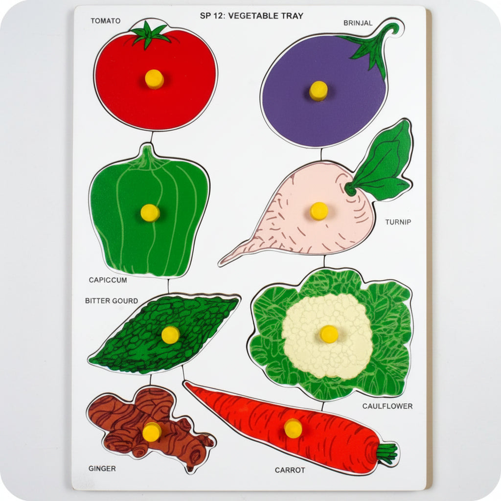 Vegetable wooden fruits Nobe puzzle (SP)