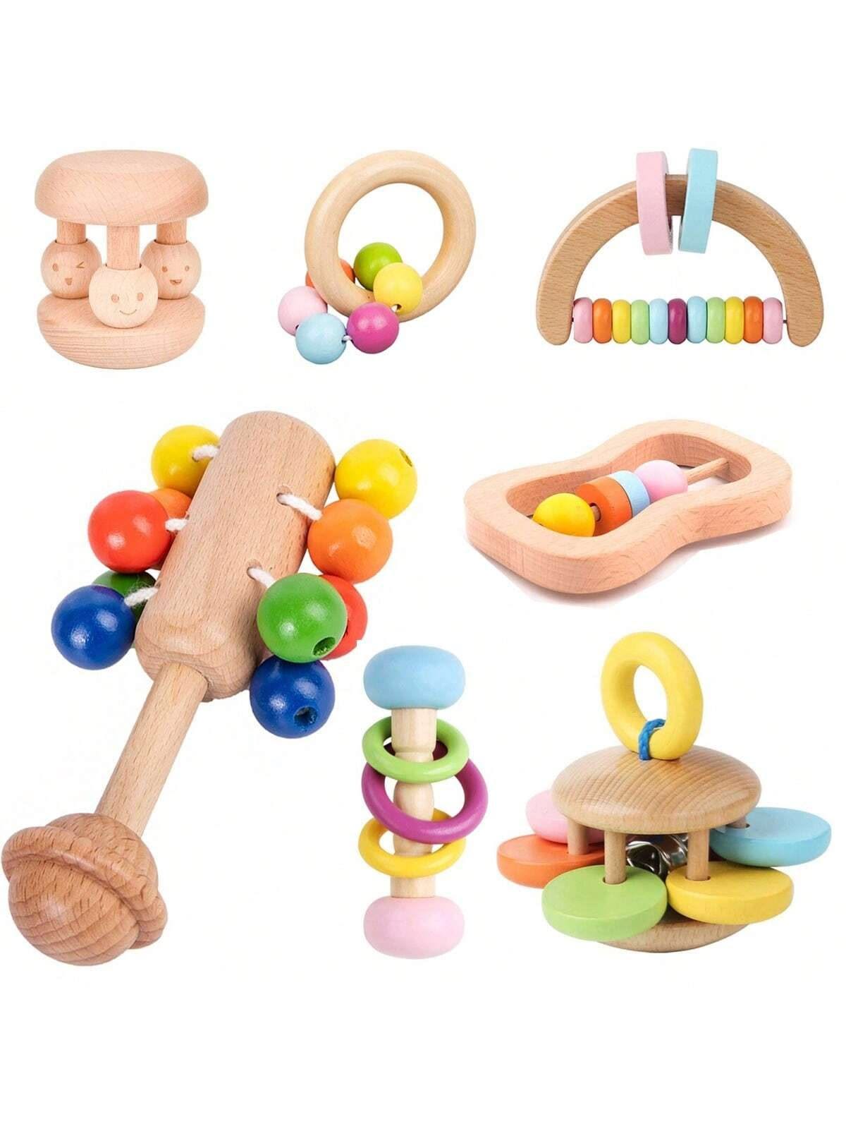 Wooden Sensory Bell Toy for Babies