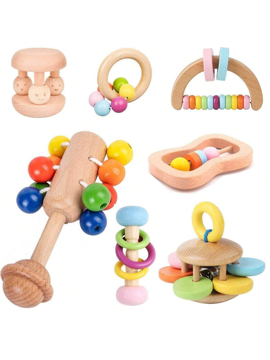 Wooden Sensory Bell Toy for Babies