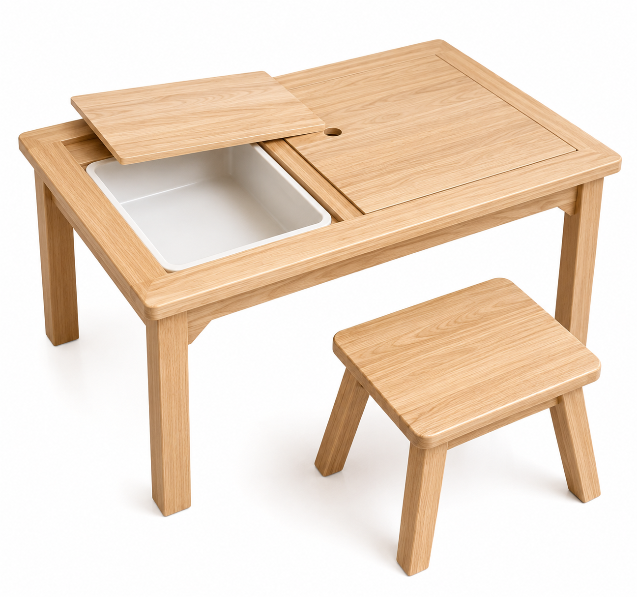 Rubberwood Sensory Activity Table