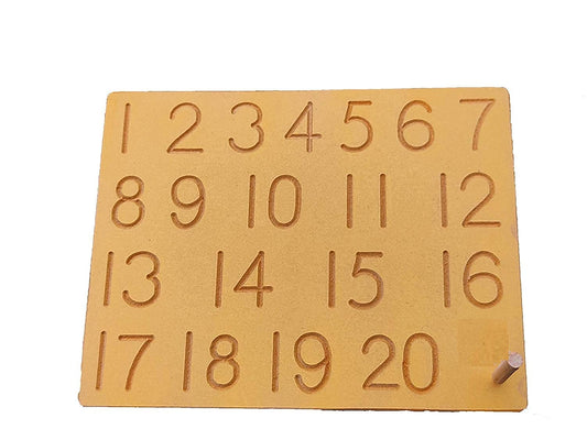Tracing Board Counting 1-20