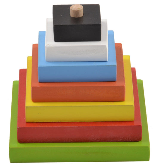 ooden Square Stacking Toy | Montessori Educational Toy for Toddlers