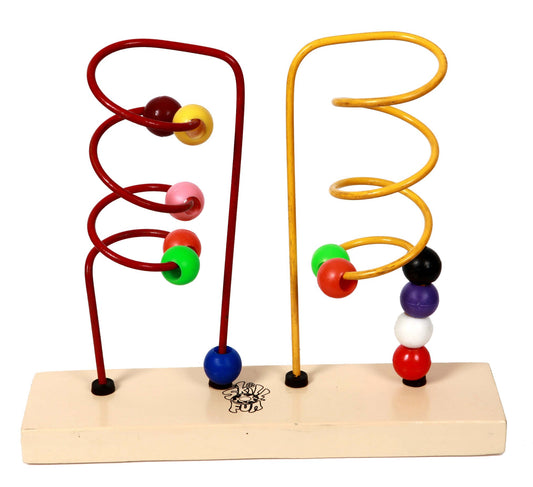 Wooden Bead Maze Toy – Toddler Fine Motor & Sensory Learning