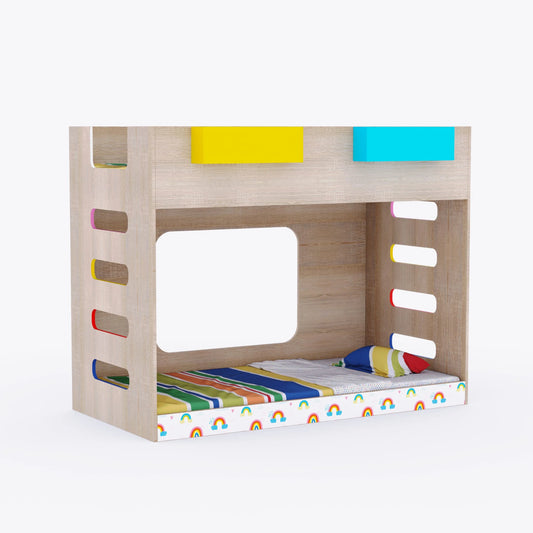 Kids Wooden Loft Bunk Bed