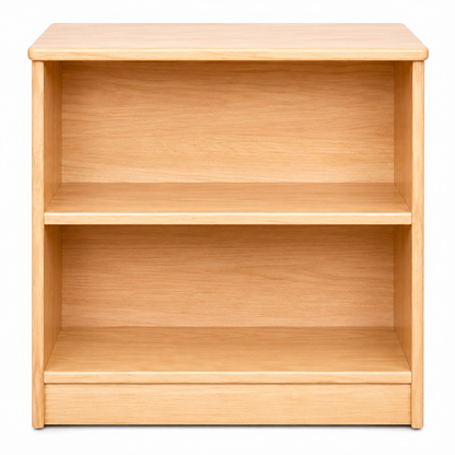 Tier Natural Wood Montessori Storage Rack & Bookshelf