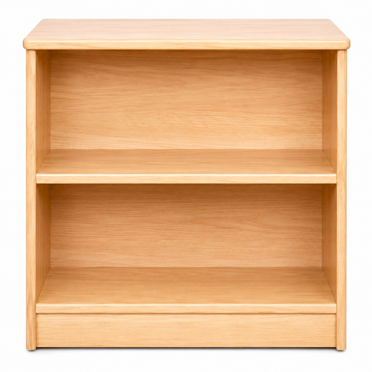 Tier Natural Wood Montessori Storage Rack & Bookshelf