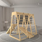 Montessori Climbing Set with Slide & Rope Net