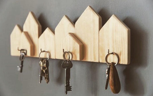 WoodePremium Wooden Wall Key Organizer for Entryway & Living Roomn Wall Key Organizer f