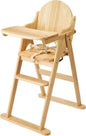 Adjustable Wooden High Chair for Toddlers