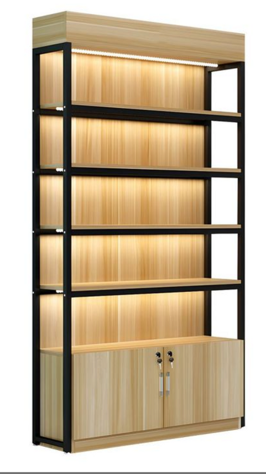 3-Tier Multi-Compartment Wooden Toy Shelf & Montessori Storage Rack