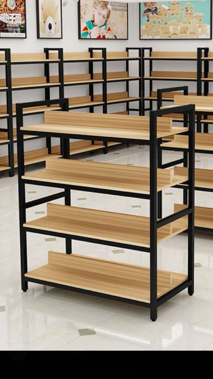 3-Tier Multi-Compartment Wooden Toy Shelf & Montessori Storage Rack