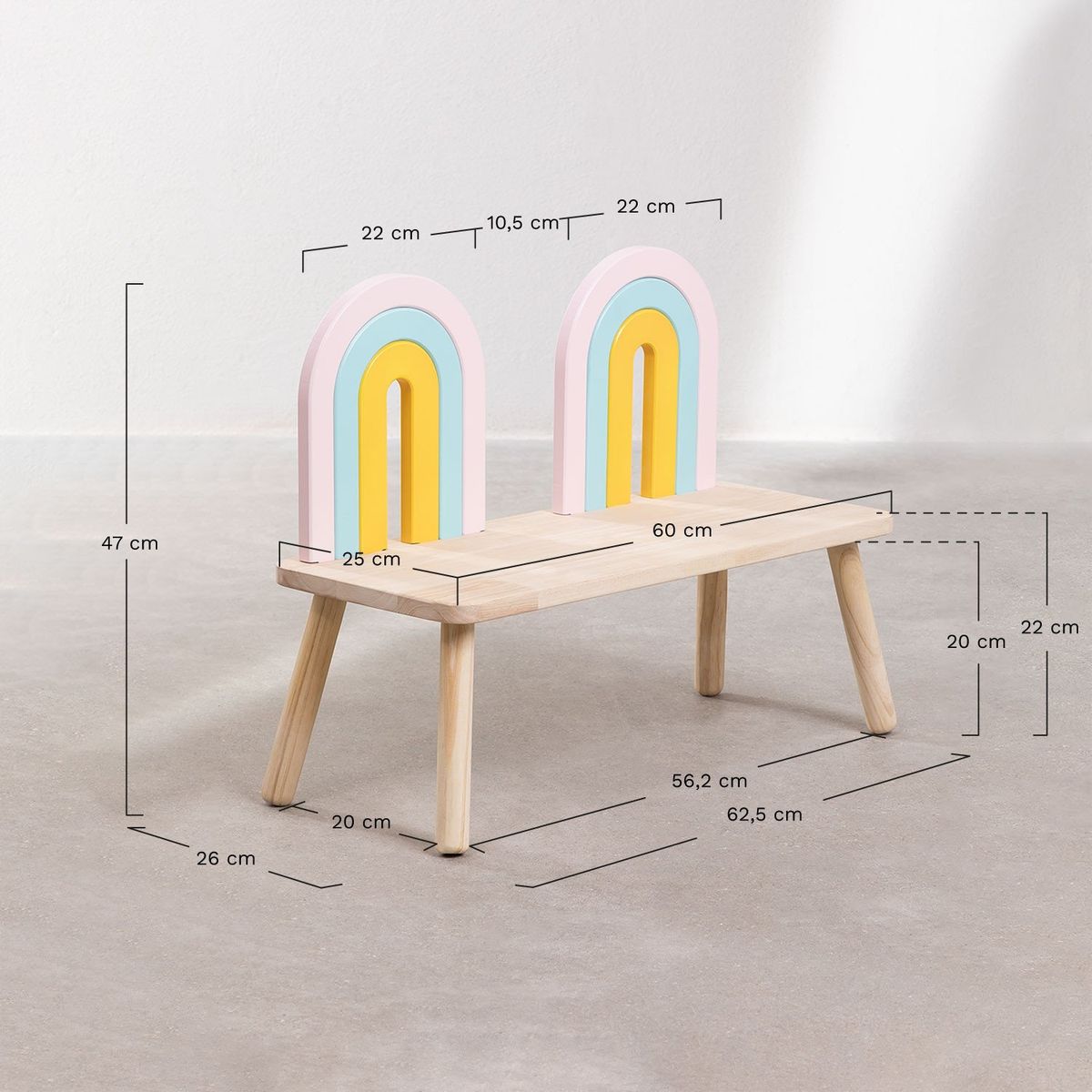 Rainbow Chair Double Seater