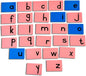 Sandpaper Lowercase Letters | Montessori Alphabet Tracing Board for Kids Learning