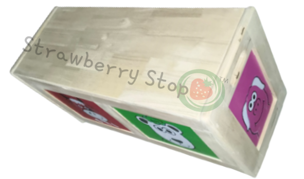 Rubber Wood Color Rectangular Toy Chest, For Storage