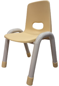 Plastic Chair with Iron Legs