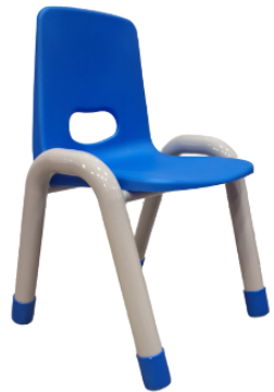 Plastic Chair with Iron Legs