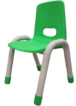 Plastic Chair with Iron Legs
