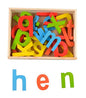 Colorful Wooden Alphabet Letters Toy | Montessori Lower ABC Learning Blocks for Kids