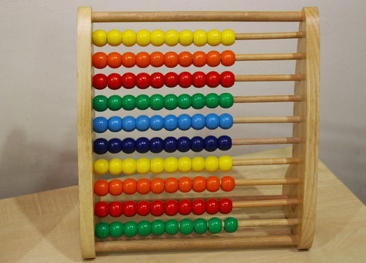 Standard Abacus (10-10) for Kids | Educational Math Learning Toy | Montessori Counting Abacus Tool