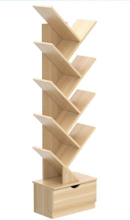 Wooden Open Shelf Cabinet