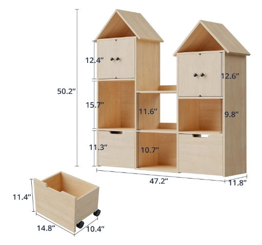Hut almirah double in Laminated Wooden