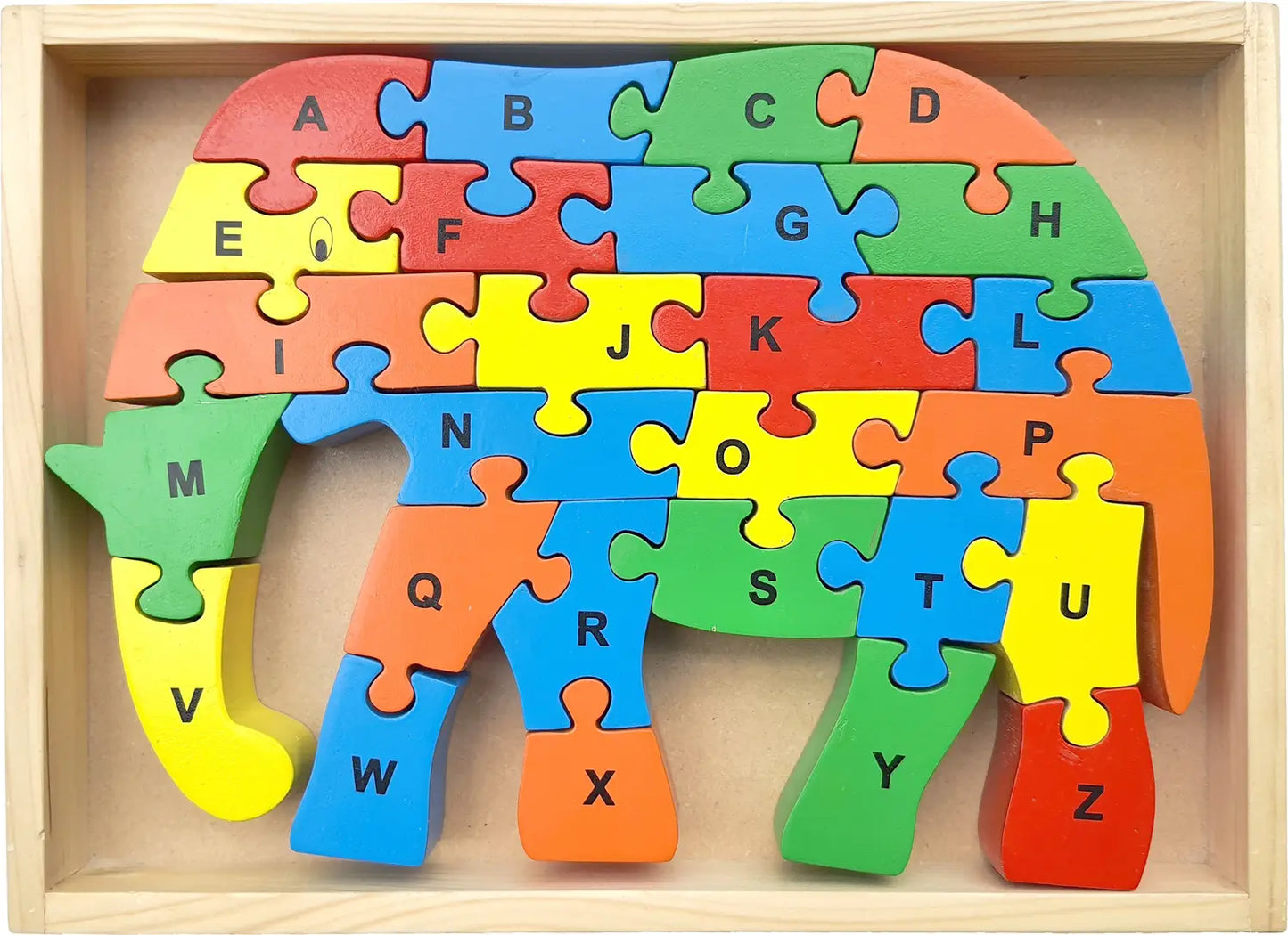 A–Z Wooden Jigsaw Puzzle Toy for Early Childhood Learning