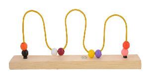Wooden Roller Coaster Bead Maze
