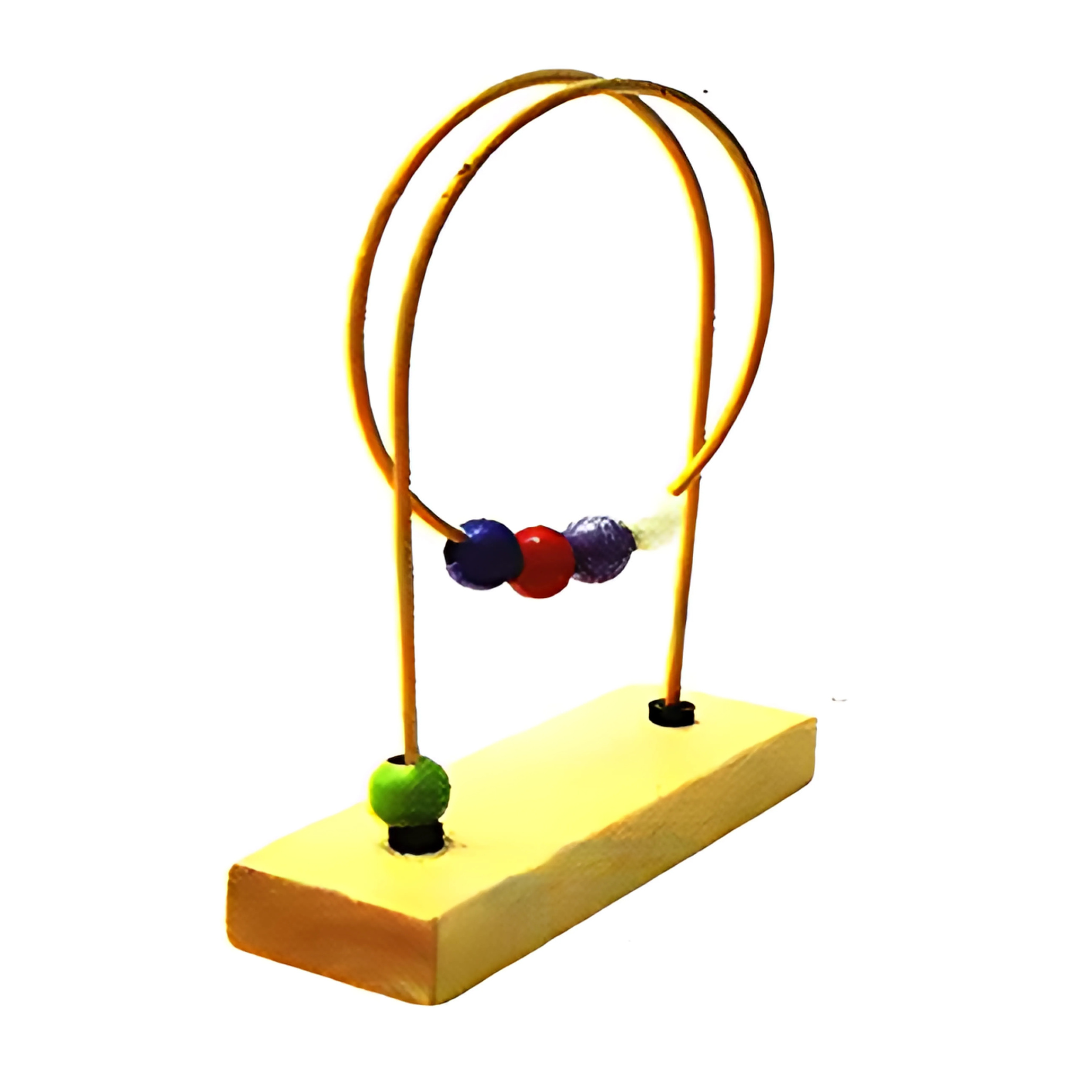 Mini Wooden Bead Maze – Toddler Fine Motor & Travel Toy