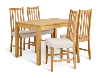 Luxury Wooden Dining Table Set for 4