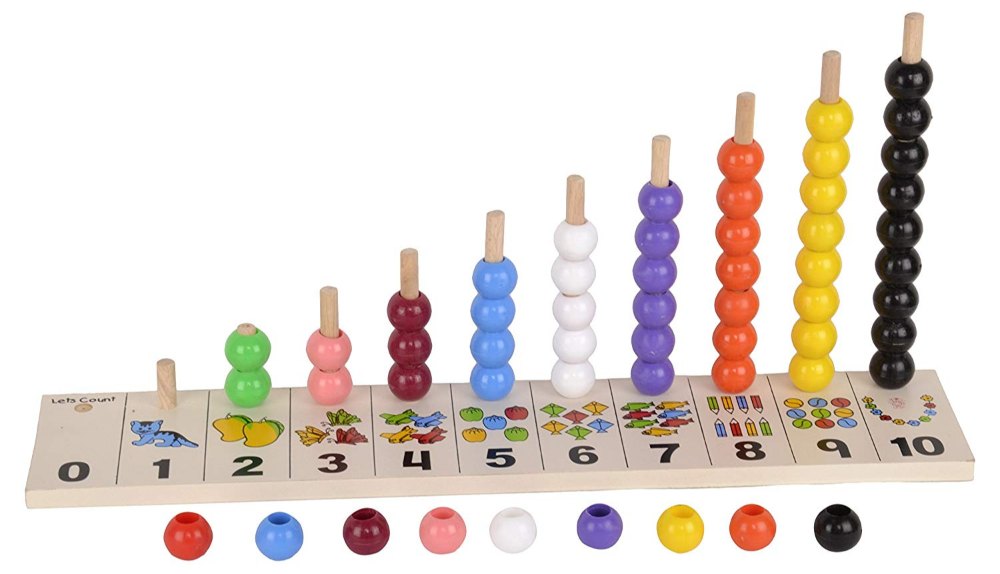 Let' Count Beads (0 to 10) for Kids Learning