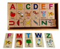 Wooden Alphabet Dominoes Game | ABC Learning & Letter Matching Toy for Kids