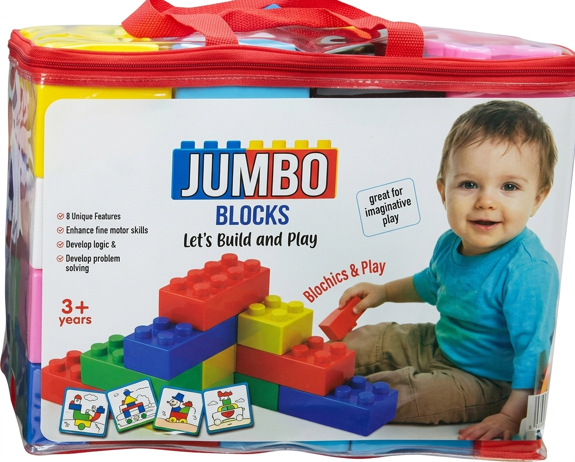 33Pcs. Jumbo Plastic Building Blocks For kids