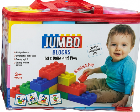 33Pcs. Jumbo Plastic Building Blocks For kids