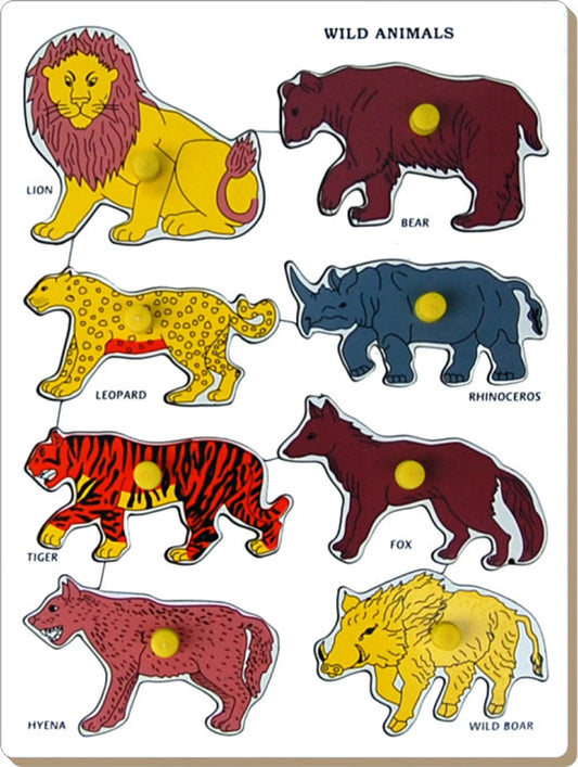 Wild Animal, wooden fruits Nobe puzzle (SP)