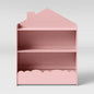 Pink House-Shaped Montessori Bookshelf & Toy Organizer