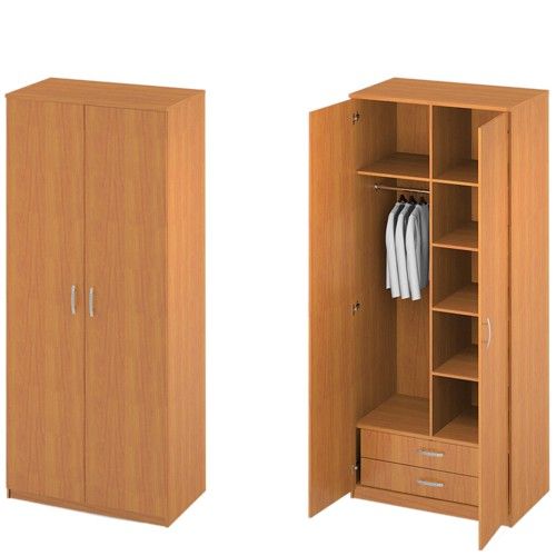 Multi-Functional Wooden Kids Almirah & 2-Drawer Toy Storage Unit