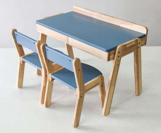Kids Wooden Study Table & Chair Set